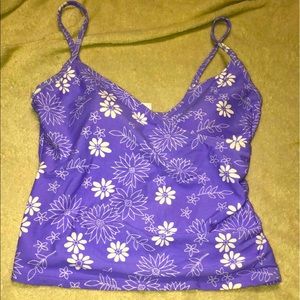 💜Host Pick💜 Carolina blues vintage floral tankini top
